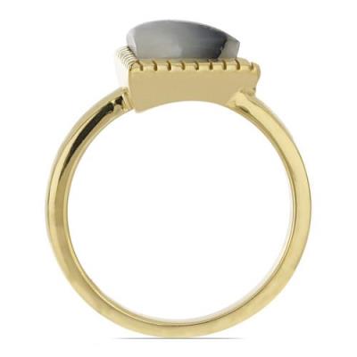 BUY NATURAL DENDRATIC AGATE GEMSTONE BRASS RING